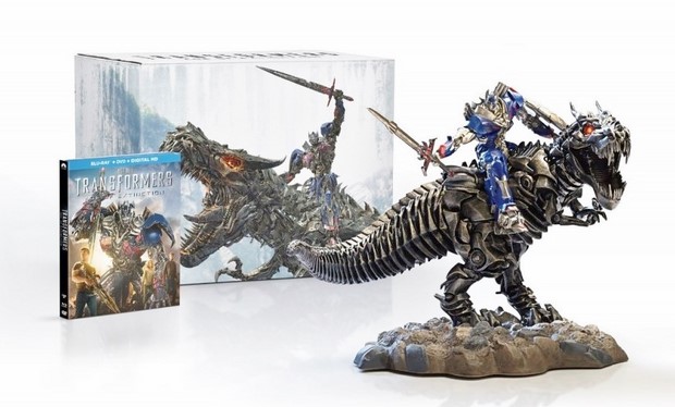 Transformers 4 l'edizione Blu-ray da collezione con statua di Optimus Prime e Grimlock (2)