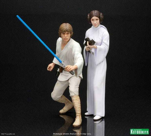 Star Wars nuove statue Kotobukya di Luke Skywalker e la principessa Leia (2)