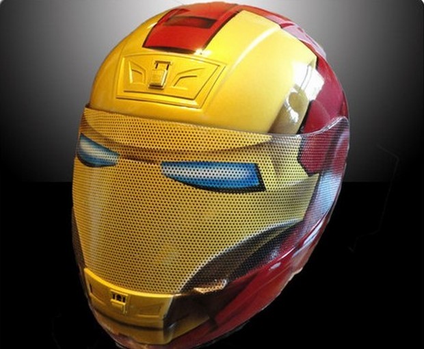 Star Wars, Iron Man, Spider-Man, Transformers i caschi da moto aerografati (1)