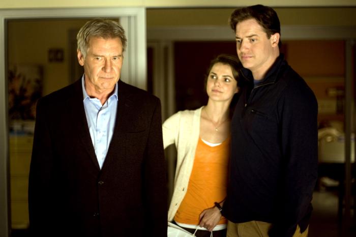 EXTRAORDINARY MEASURES, from left: Harrison Ford, Keri Russell, Brendan Fraser, 2010. ph: Merie Wesimiller Wallace/©CBS Films