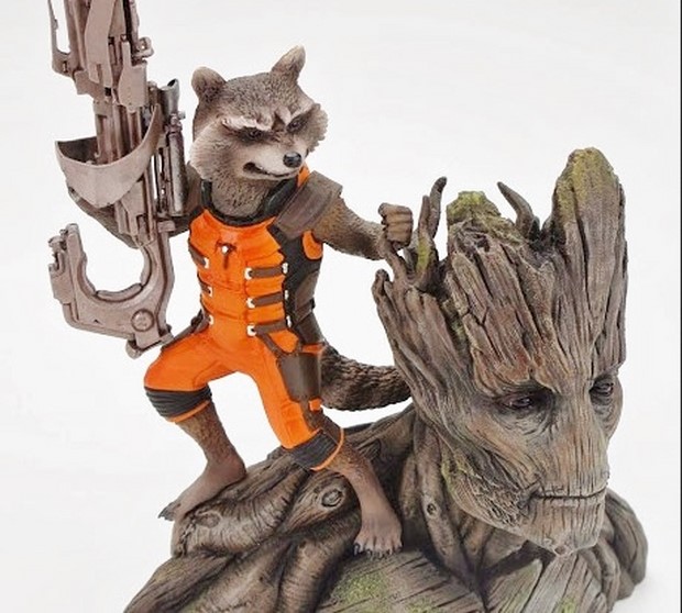 Guardians of the Galaxy le statue di Groot, Rocket Racoon e Star-Lord (5)