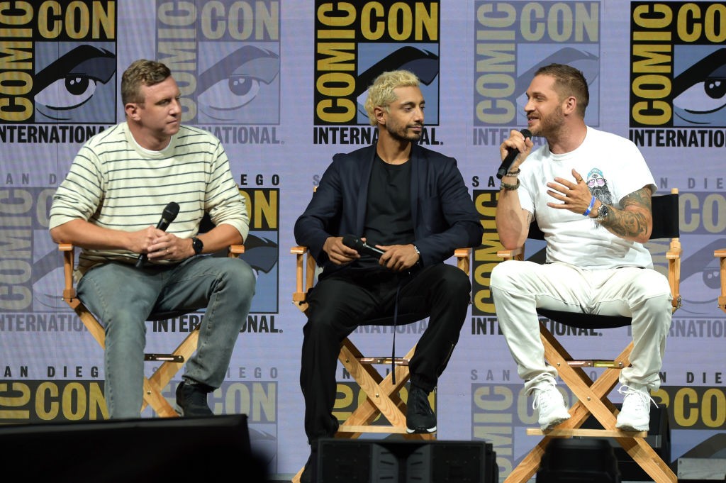 speaks onstage at the Sony Pictures' panel during Comic-Con International 2018 at San Diego Convention Center on July 20, 2018 in San Diego, California.