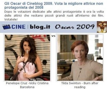 Gioco sfida Oscar di Cineblog attrici non protagoniste