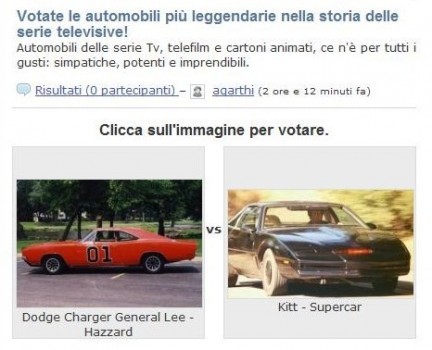 Gioco sfida automobili delle serie televisive piÃ¹ leggendarie