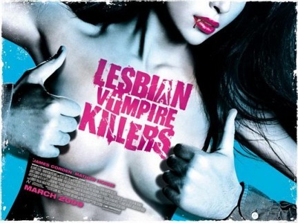 La locandina ed uno spot tv di Lesbian Vampire Killers