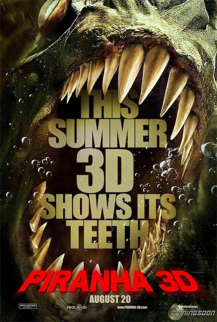 Nuovo giurassico poster per Piranha 3D