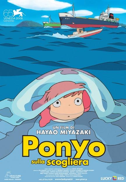 Ponyo sulla scogliera: la locandina italiana