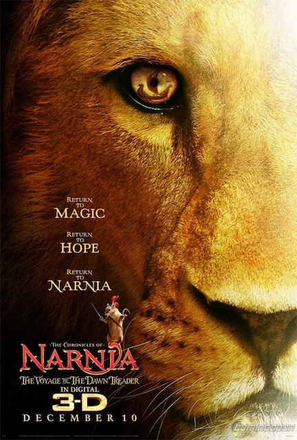 Primissimo poster per Narnia 3: Il Viaggio del Veliero in 3D