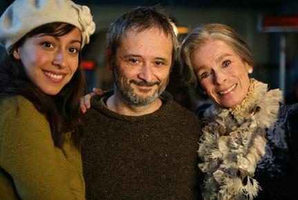 Stefano Bessoni con Geraldine Chaplin e Oona Chaplin