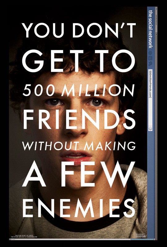 Teaser Poster per The Social Network di David Ficnher