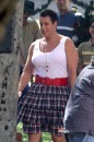 Adam Sandler nei panni di...sua sorella, sul set di Jack and Jill- Le foto