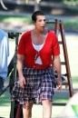 Adam Sandler nei panni di...sua sorella, sul set di Jack and Jill- Le foto