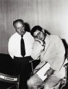 Alfred Hitchcock e il compositore Bernard Herrmann Â© 2013 Universal Studios. Tutti i diritti riservati