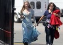 Amanda Seyfried, Gary Oldman ed il cast di Red Riding Hood sul set in costume di scena