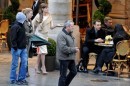 Angelina Jolie sul set di The Tourist a Parigi