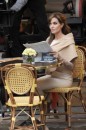 Angelina Jolie sul set di The Tourist a Parigi