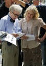 Anthony Hopkins, Naomi Watts e Lucy Punch fotografati sul set del nuovo film di Woody Allen