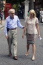 Anthony Hopkins, Naomi Watts e Lucy Punch fotografati sul set del nuovo film di Woody Allen