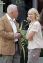 Anthony Hopkins, Naomi Watts e Lucy Punch fotografati sul set del nuovo film di Woody Allen