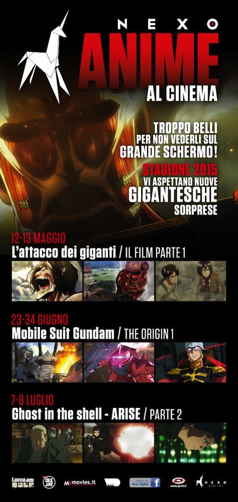 Anime al cinema 2015