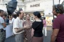 Bop Decameron: le foto di Roberto Benigni sul set con Woody Allen