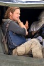 Brad Pitt sul set di World War Z, La guerra mondiale degli zombie