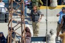 Brad Pitt sul set di World War Z, La guerra mondiale degli zombie