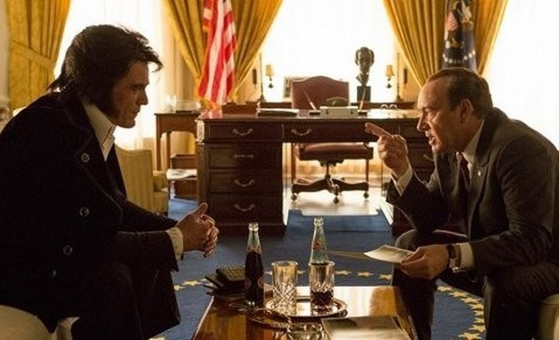 Elvis & Nixon prima immagine ufficiale del film con Michael Shannon e Kevin Spacey