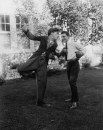 Charlie Chaplin, British flyweight boxer Harry Mansell, 1925