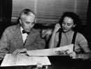 Charlie Chaplin, wife Paulette Goddard, 1950