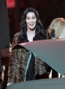 Cher e Kristen Bell sul set di Burlesque a Los angeles