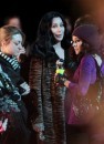 Cher e Kristen Bell sul set di Burlesque a Los angeles