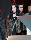 Cher e Kristen Bell sul set di Burlesque a Los angeles