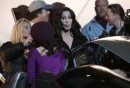 Cher e Kristen Bell sul set di Burlesque a Los angeles