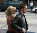 Christina Aguilera e Cam Gigandet sul set di Burlesque