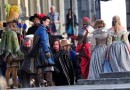 Christoph Waltz ed Orlando Bloom sul set di The Three Musketeers