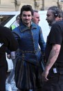 Christoph Waltz ed Orlando Bloom sul set di The Three Musketeers