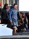 Christoph Waltz ed Orlando Bloom sul set di The Three Musketeers