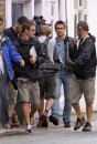 Colin Farrell sul set di London Boulevard