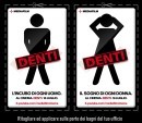 Denti: Locandine di Teeth e targa per la toilette