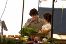 Ellen Page, Jesse Eisenberg ed Alec Baldwin sul set di Bop Decameron a Roma