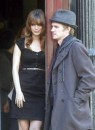 Foto dal set di 'New York I Love You': Rachel Bilson, Hayden Christensen e Orlando Bloom