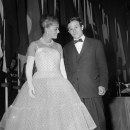 Francois Truffaut e Jeanne Moreau al 13 ° Festival di Cannes, 17 maggio 1959