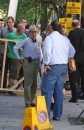 Freida Pinto e Josh Brolin sul set del nuovo film di Woody Allen