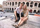 Gael Garcia Bernal, Amanda Seyfried, Chris Egan e Vanessa Redgrave sul set di Letters to Juliet