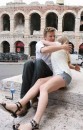 Gael Garcia Bernal, Amanda Seyfried, Chris Egan e Vanessa Redgrave sul set di Letters to Juliet