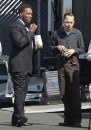 Gangster Squad - Josh Brolin, Giovanni Ribisi, Anthony Mackie sul set con Ryan Gosling