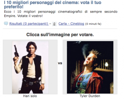 gioco personaggi cinema