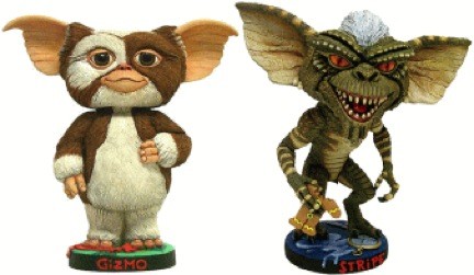 Gizmo ed i Gremlins con la testona