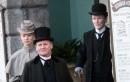 Glenn Close e Mia Wasikowska fotografate sul set di Albert Nobbs a Dublino